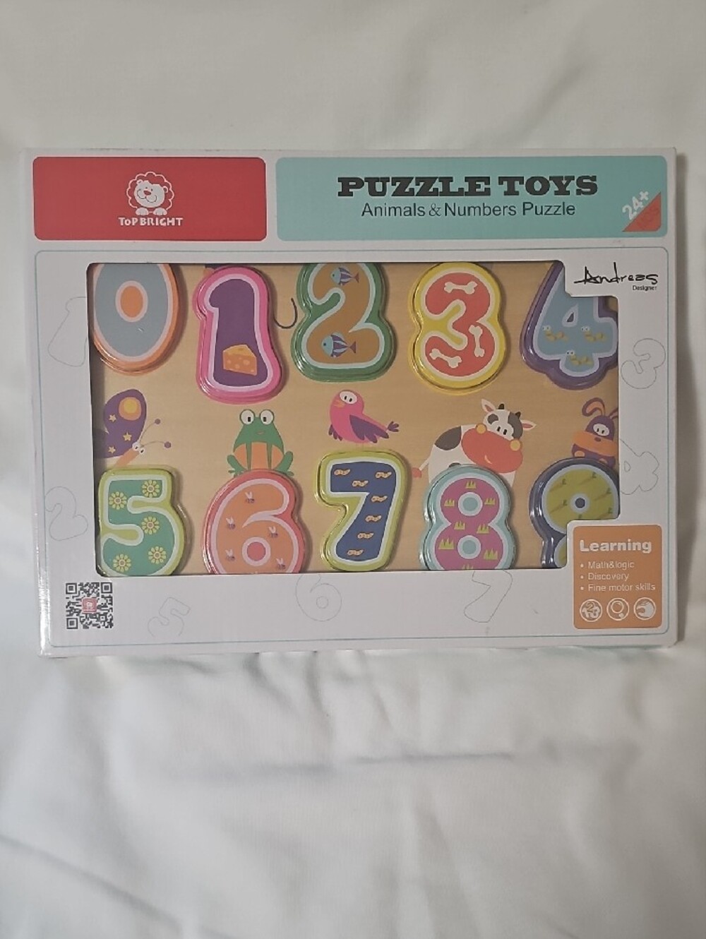 Top Bright Puzzle Toys Numbers Wooden Puzzle New